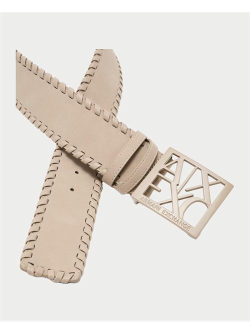 Ceinture femme AX avec grande boucle logotée ARMANI EXCHANGE | XW000963-AF12574U1092